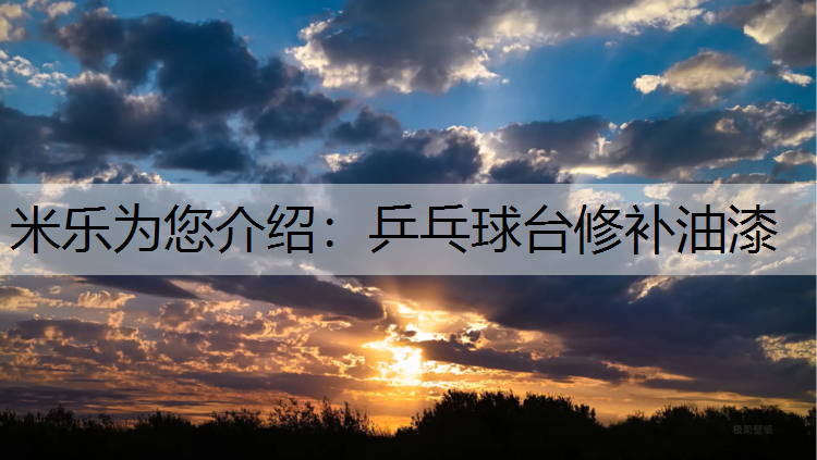 米乐为您介绍：乒乓球台修补油漆